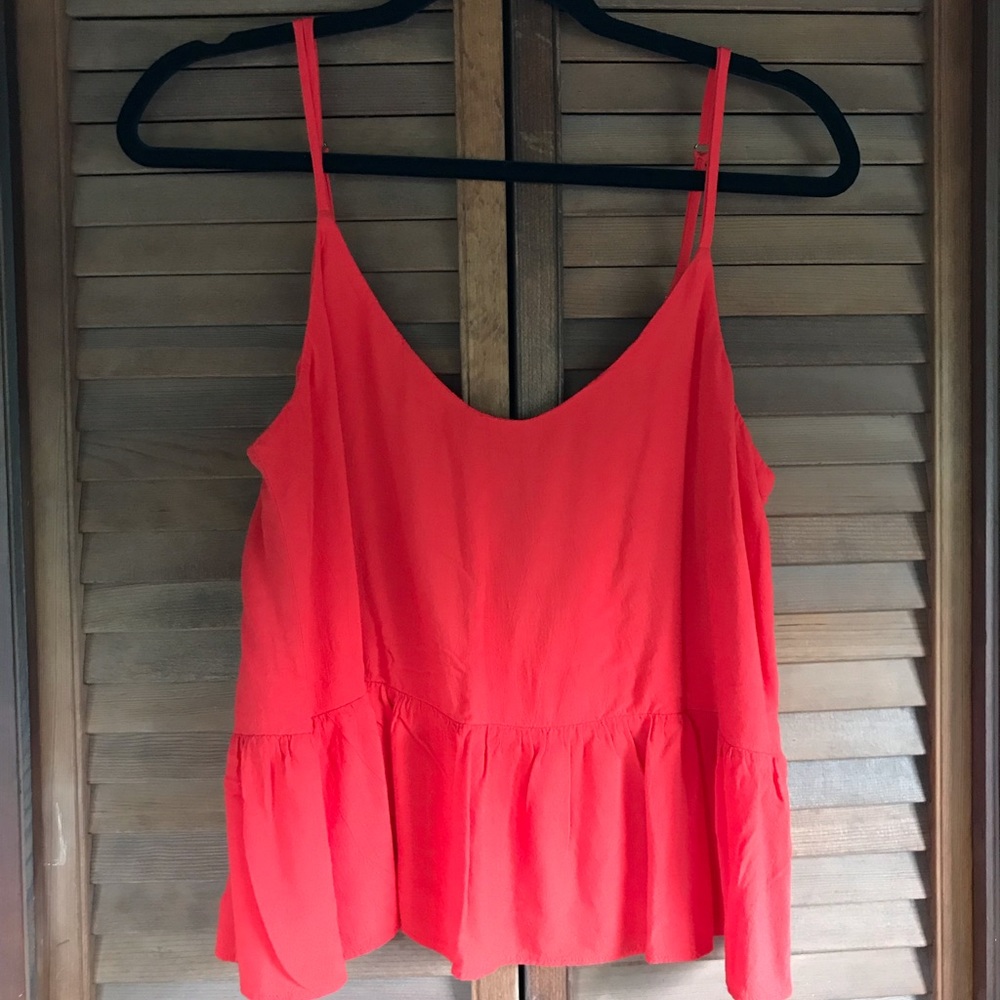 ❤️TOPSHOP RED PEPLUM CAMI/TOP❤️ - Picture 5 of 16